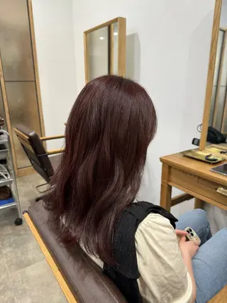 セミロング カラー けー すけのヘアスタイル