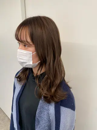 ミディアム カラー ヘアアレンジ ボブ /ニュアンス/ satomi🧸💖のヘアスタイル