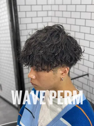 ミディアム パーマ メンズ TOP by threenine所属・🔥メンズ特化🔥 谷口力哉のヘアスタイル