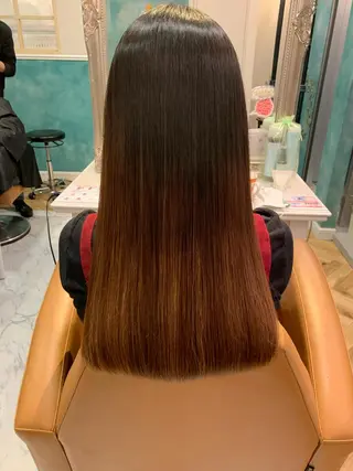 ロング ケアカラー/縮毛矯正 /レイヤー/板垣光采のヘアスタイル