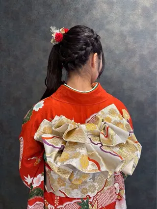 ロング ヘアアレンジ 🦋レイヤーカット 🌈MEGUのヘアスタイル