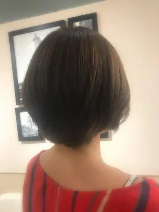 ショート カラー 髪質改善×矯正🫧 韓国ヘアasamiのヘアスタイル