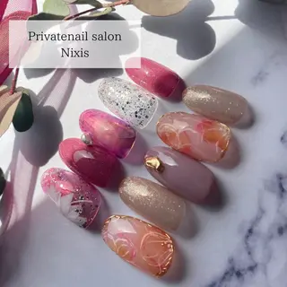 ネイル 大人キレイ 𝑁𝑖𝑥𝑖𝑠のネイルデザイン