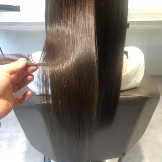 ロング ムトウセイマ/艶髪 /艶ケアWブリーチのヘアスタイル
