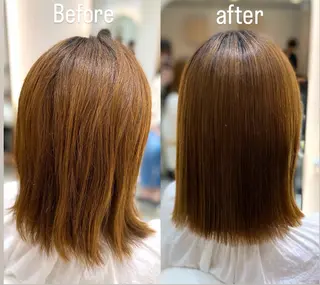 ミディアム パーマ 艶髪・透明感カラー・ 韓国ヘア・Yuriのヘアスタイル