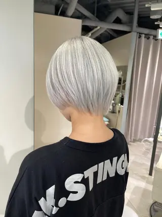 ショート カラー ムラ修正、複雑履歴 治すサロン🤍アミルのヘアスタイル