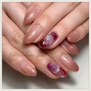 ネイル Beauty salon Ryu・ange所属・PEARL ROSE パールローズのネイルデザイン