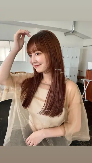 ロング Garland  Ginza所属・モモ🍑 レイヤー/ボブ/暖色のヘアスタイル