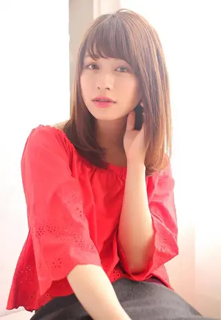 ミディアム カラー 💘トレンドスタイル 💘透明感ヘアのヘアスタイル