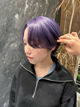 ショート カラー salowin原宿iori所属・💋ハイトーンデザイ ンヘア💋A'nyuのヘアスタイル