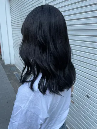 ミディアム カラー asumi/栄/ハイ トーン/ブリーチ/のヘアスタイル