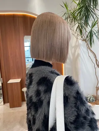 ミディアム カラー 渋谷/レイヤーボブ・ 透明感カラーしょうごのヘアスタイル