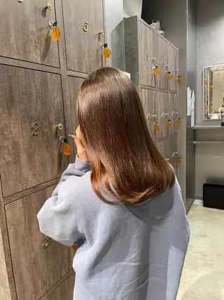 セミロング 上村 颯のヘアスタイル