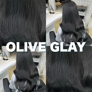 セミロング 寒色＆ブリーチ特化 寒色MiOのヘアスタイル