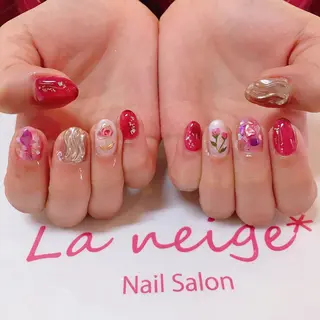 ネイル La neige* yuki 🥯🍑のネイルデザイン