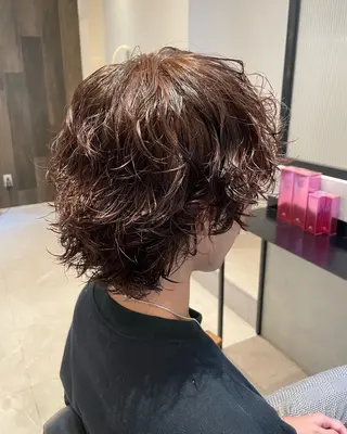 パーマ メンズ メンズ特化/ 透明感カラー/りなのヘアスタイル