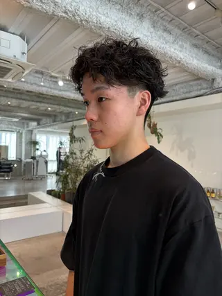 パーマ メンズ ANY/メンズ特化/ シバヤ　ユウキのヘアスタイル
