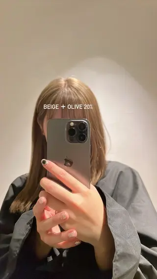 カラー 🎀ベージュカラー/ kae🎀のヘアスタイル