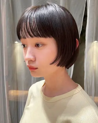 ショート カラー ボブ/ショート 吉田竣のヘアスタイル