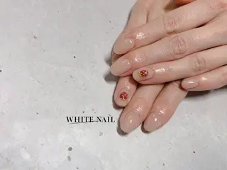 ネイル WHITE NAIL ホワイトネイルのネイルデザイン