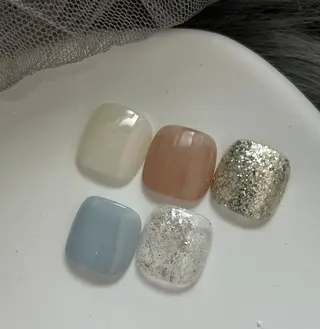 ネイル Ray. ちゅるん系ニュアンスのネイルデザイン