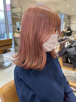 ミディアム カラー 艶ハイトーン👑♡ NATSUKIのヘアスタイル