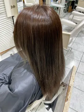 セミロング カラー AGU hair vigor 三条店所属・AGU 三条店 林　雄のヘアスタイル