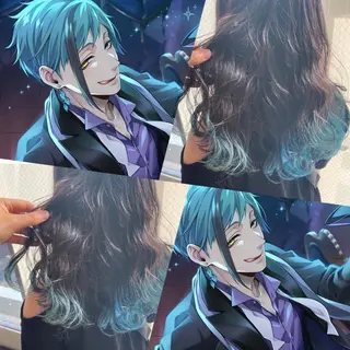 セミロング カラー インナーカラー🫶 オタク美容師 山本のヘアスタイル