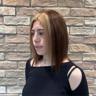 ミディアム カラー 🩶レイナ🩶 color/nailのヘアスタイル