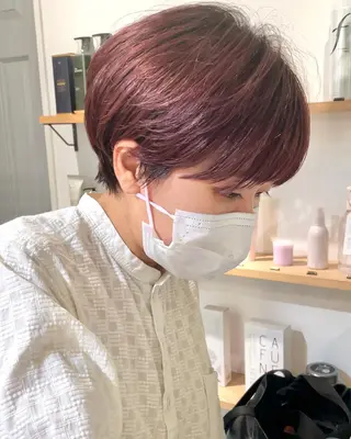 ショート カラー 表参道【髪質改善】 宮嶋勇太のヘアスタイル