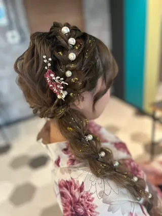 ロング 永澤 一輝のヘアスタイル