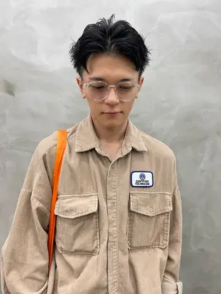 メンズ メンズカット パーマ[佐橋]のヘアスタイル