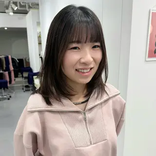 ミディアム レイヤーカット/ 春日井/鵜飼元喜のヘアスタイル