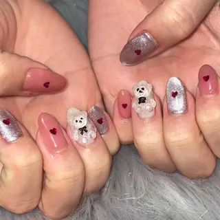 ネイル RICO NAIL所属・RICO Nail パーツつけ放題🌈のネイルデザイン