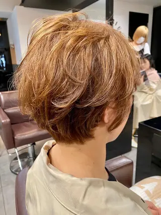 ショート カラー ⭕️メンズパーマ⭕️ 山口　裕太郎のヘアスタイル