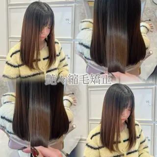 セミロング 🫧艶髪/カラー/ パーマ/愛莉🫧のヘアスタイル