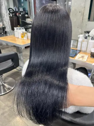 ロング I S所属・🌿透明感カラー‪ 縮毛矯正✨かずきのヘアスタイル