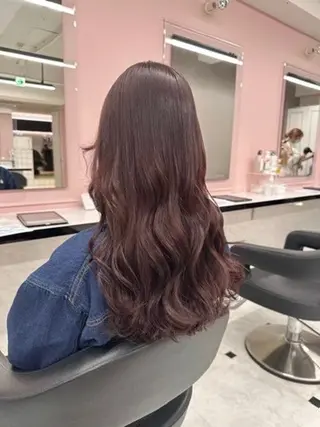 ロング カラー トレンド暖色ヘア🍒 miu🍒のヘアスタイル