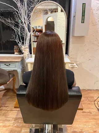 ロング カラー 佐竹 渚のヘアスタイル