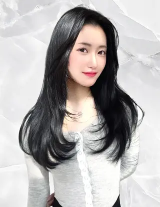 ロング カラー ヘアアレンジ 韓国ヘア/髪質改善 TAKAHIROのヘアスタイル