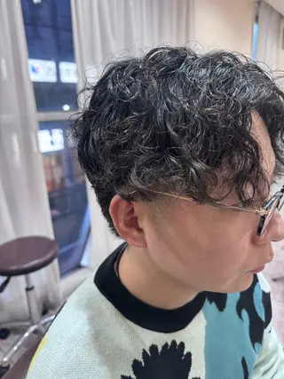 パーマ メンズ 新越谷noble店長 松本拓也▶◀*.のヘアスタイル