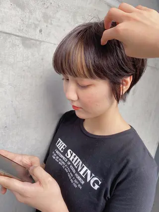 ショート パーマ、髪質改善 菊地美月のヘアスタイル