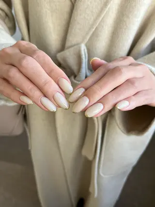 ネイル Ray. ちゅるん系ニュアンスのネイルデザイン