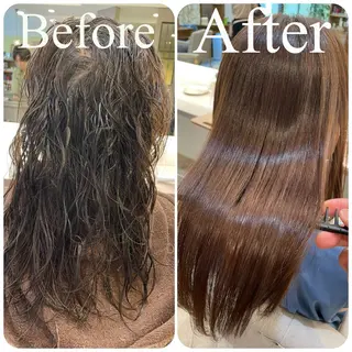 ミディアム treトレ（旧　アマニエン南口店）所属・髪質改善ストレート• デジパモデル　かなのヘアスタイル