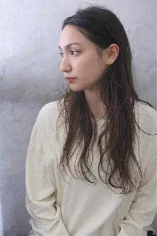 セミロング ロング カラー パーマ 🧼柴田 健太郎🧼のヘアスタイル