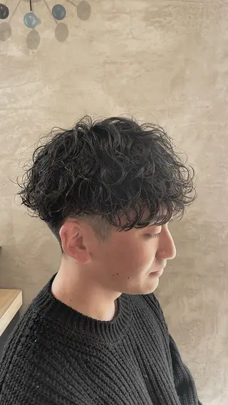 ショート 柏/シャドウパーマ/ ナチュラル/颯寿のヘアスタイル