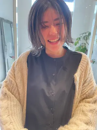 ミディアム カラー 鶴岡で縮毛矯正なら お任せ！ハヤシナオミのヘアスタイル