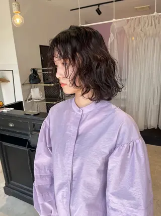 ミディアム パーマ MATTY yoshika 🐻のヘアスタイル