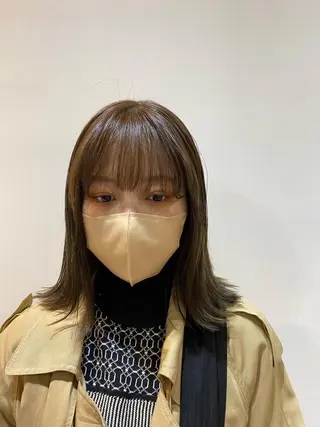 ミディアム カラー 大人かわいい×艶髪 🤍塩川のヘアスタイル