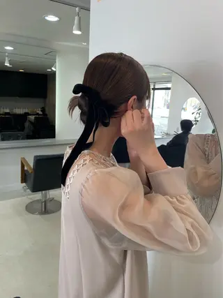 ミディアム 前川 瑞希のヘアスタイル